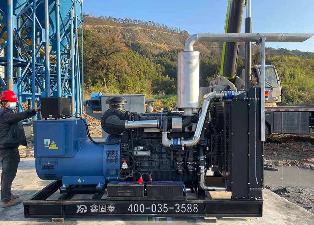 Údržba 400 kW sady generátorů nafty.